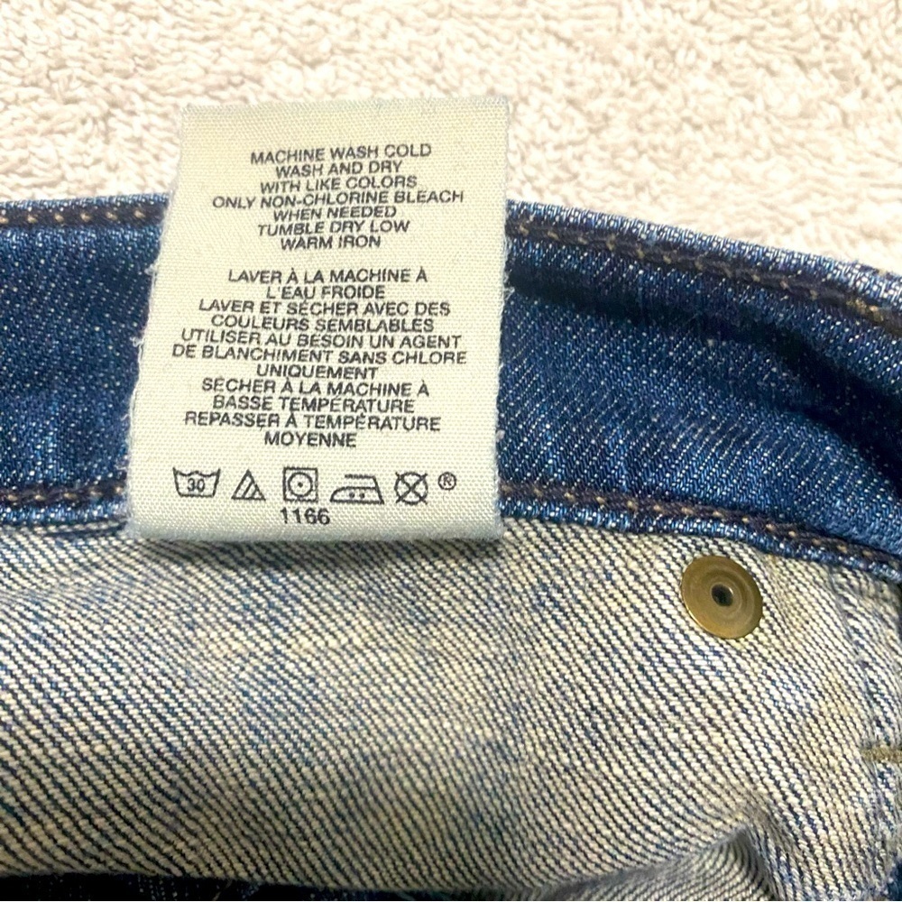 GAP Women' Size 2 Boot Cut Stretch Mid Rise Flap Pockets Dk Wash Denim Jeans Y2K - Picture 6 of 11